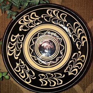 Vintage red clay hanging bowl